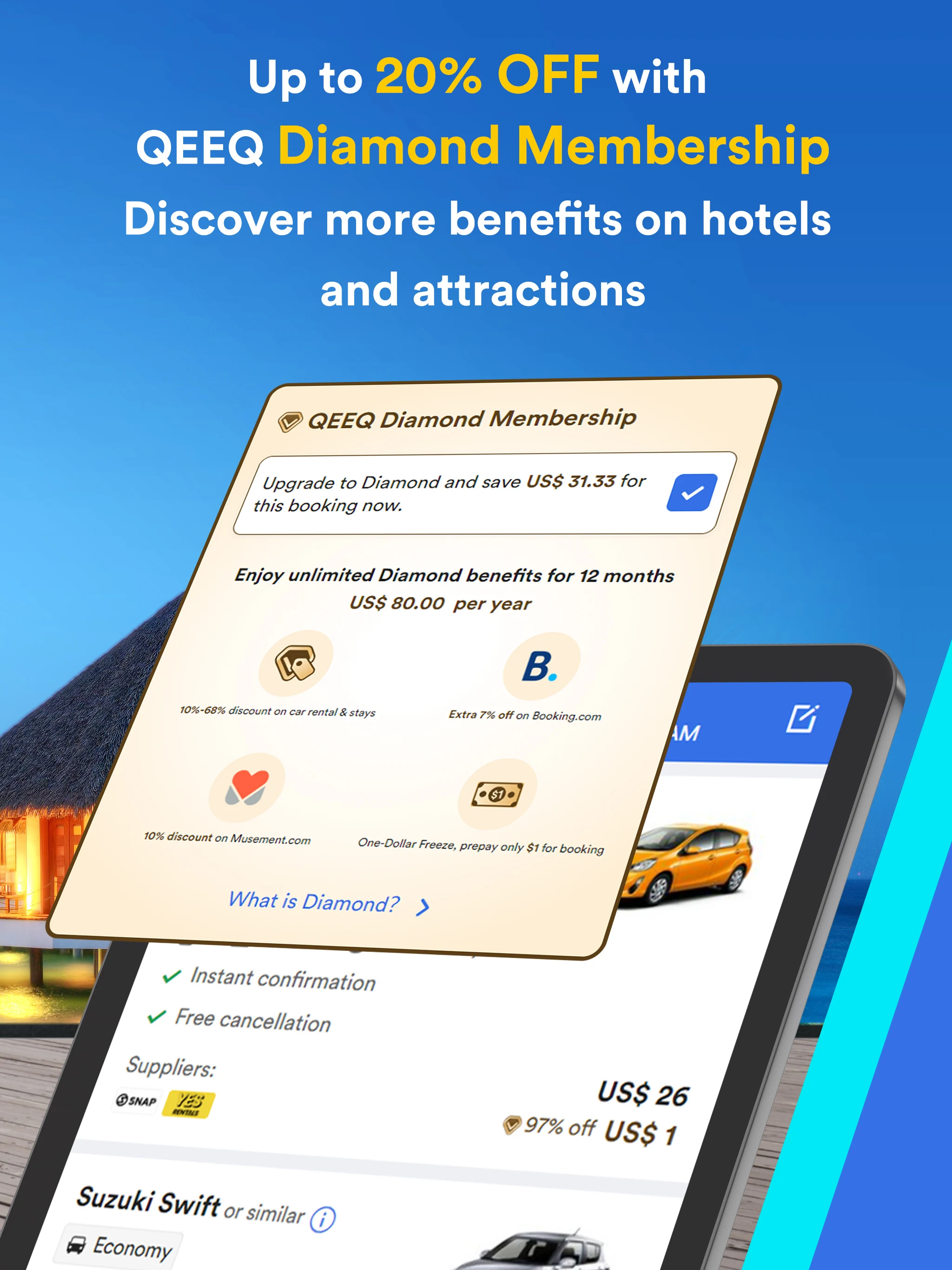 QEEQ Car Rental screenshot